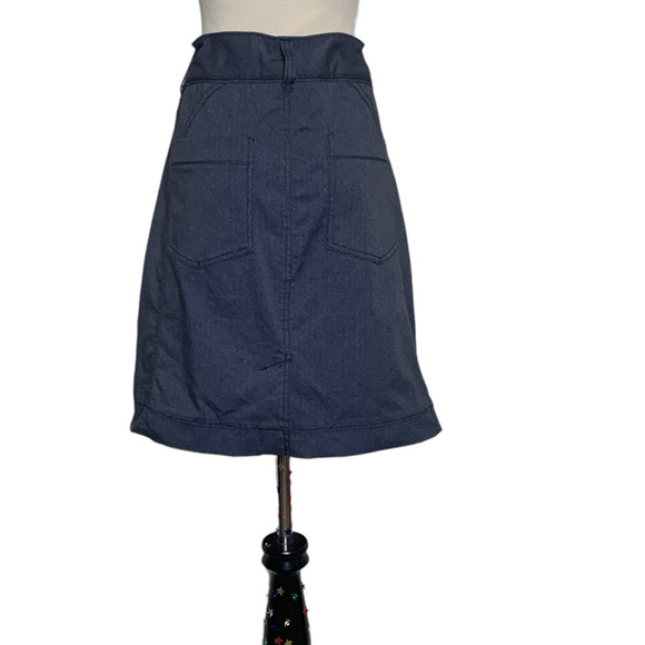 Athleta gray zippered pockets mini skirt size 10 - Picture 2 of 9